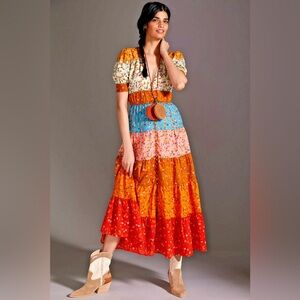 Anthropologie Tiered & True Maxi Dress Dress XS